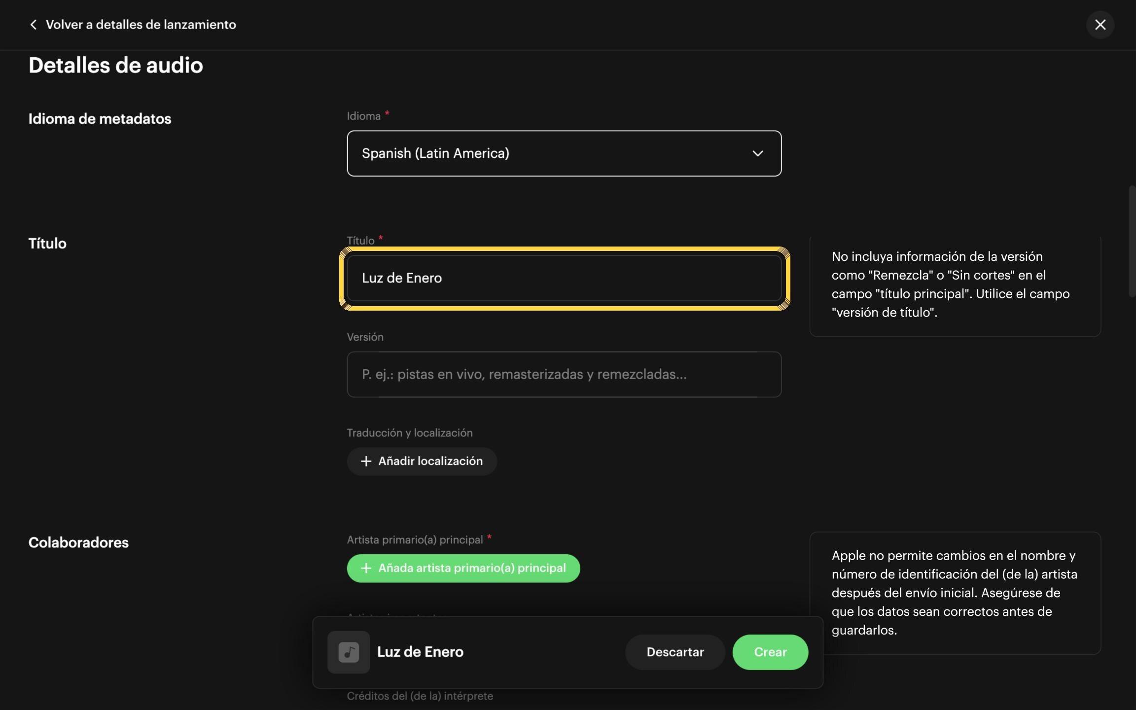 Paso 9: Agrega el título de la canción