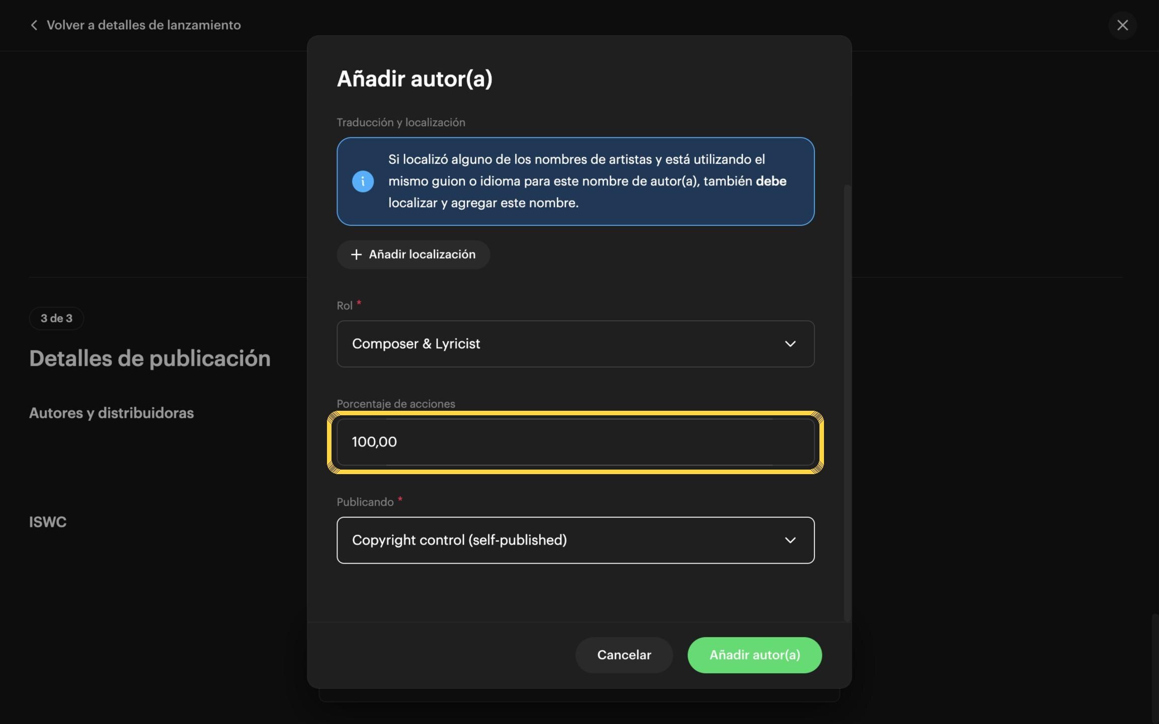Paso 32: Escribe el porcentaje